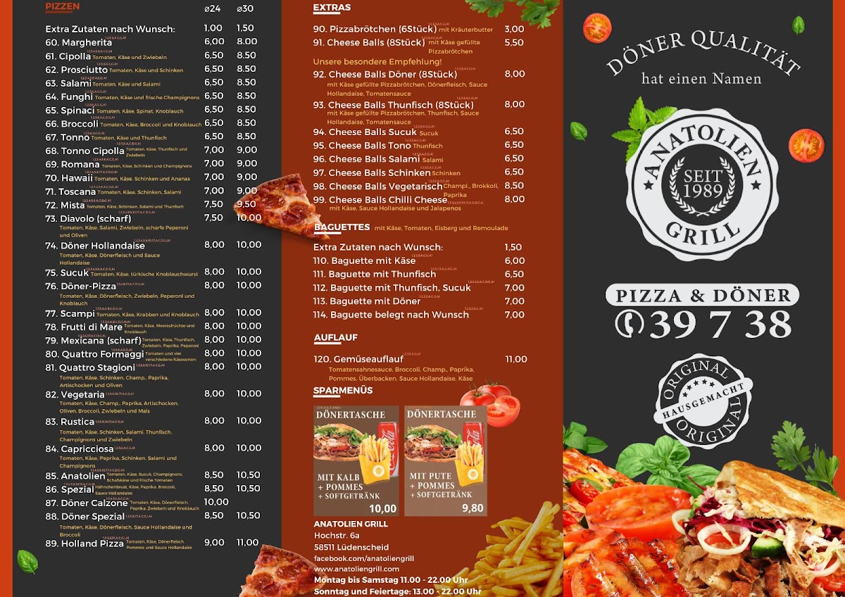 Menu Anatolien Grill Ludenscheid-1